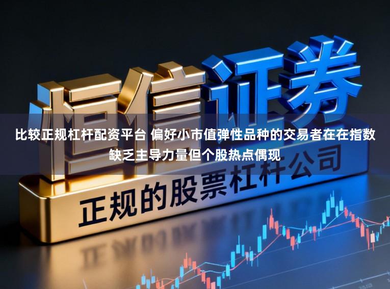 比较正规杠杆配资平台 偏好小市值弹性品种的交易者在在指数缺乏主导力量但个股热点偶现